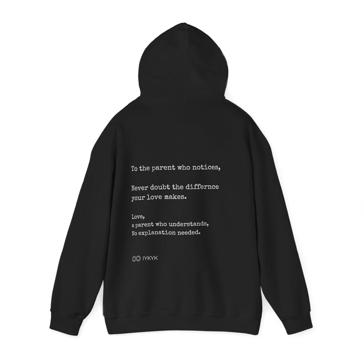 You Are Not Alone - Augility Collective Hoodie - Black