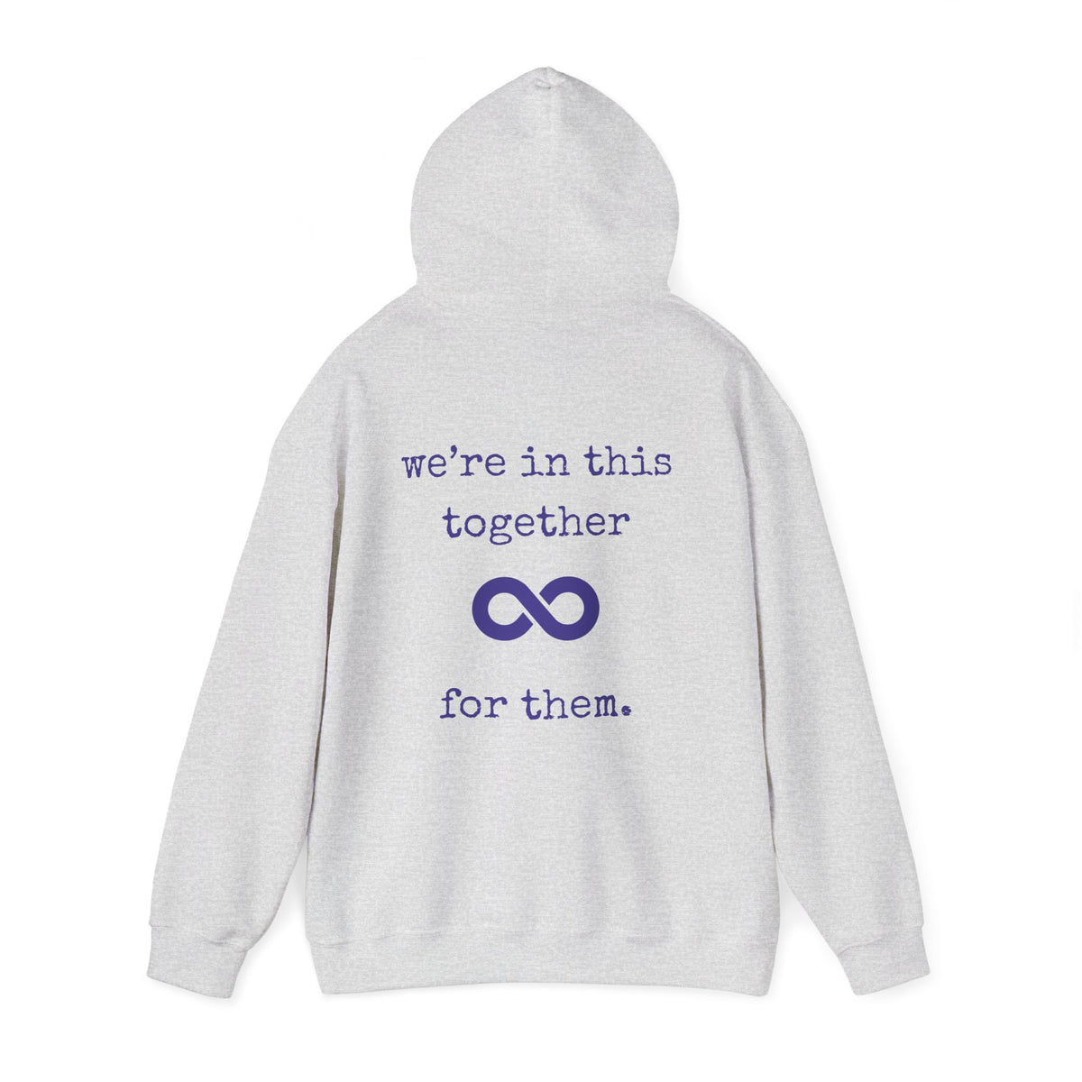 You are not alone - Augility Collective Hoodie - Special Edition White & Purple