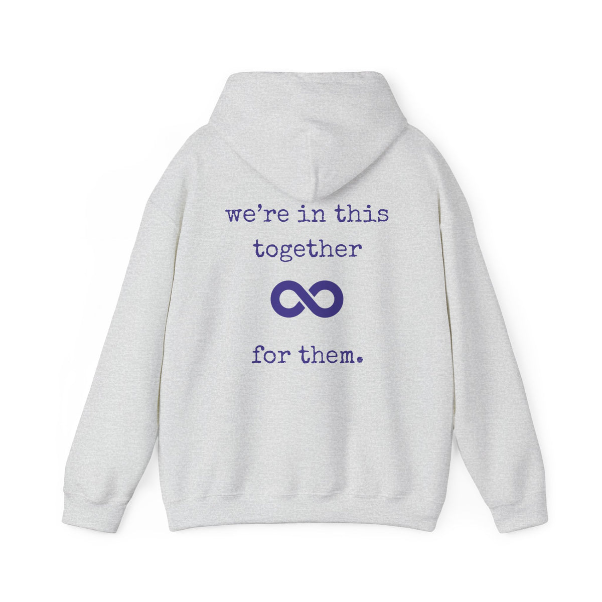 You are not alone - Augility Collective Hoodie - Special Edition White & Purple