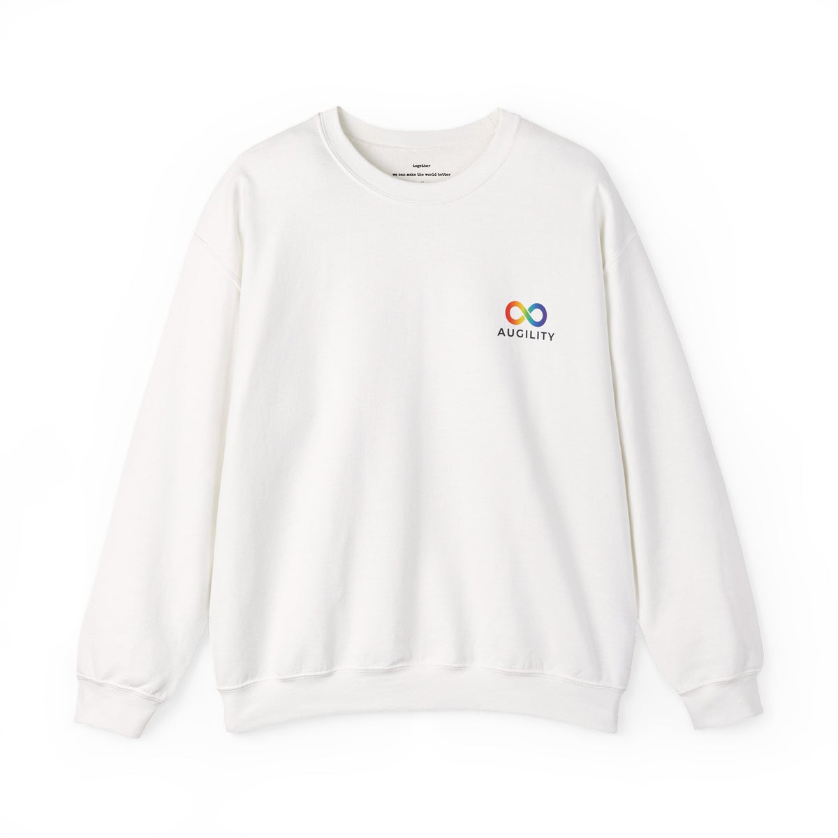 You are not alone - Augility Collective Sweatshirt - Special Edition - White & Rainbow
