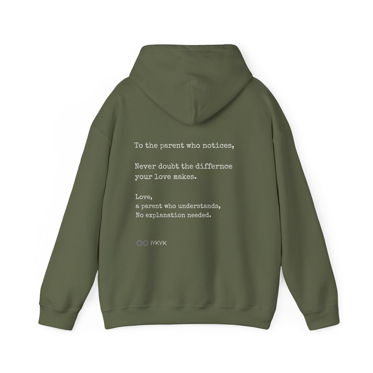 You Are Not Alone - Augility Collective Hoodie - Green