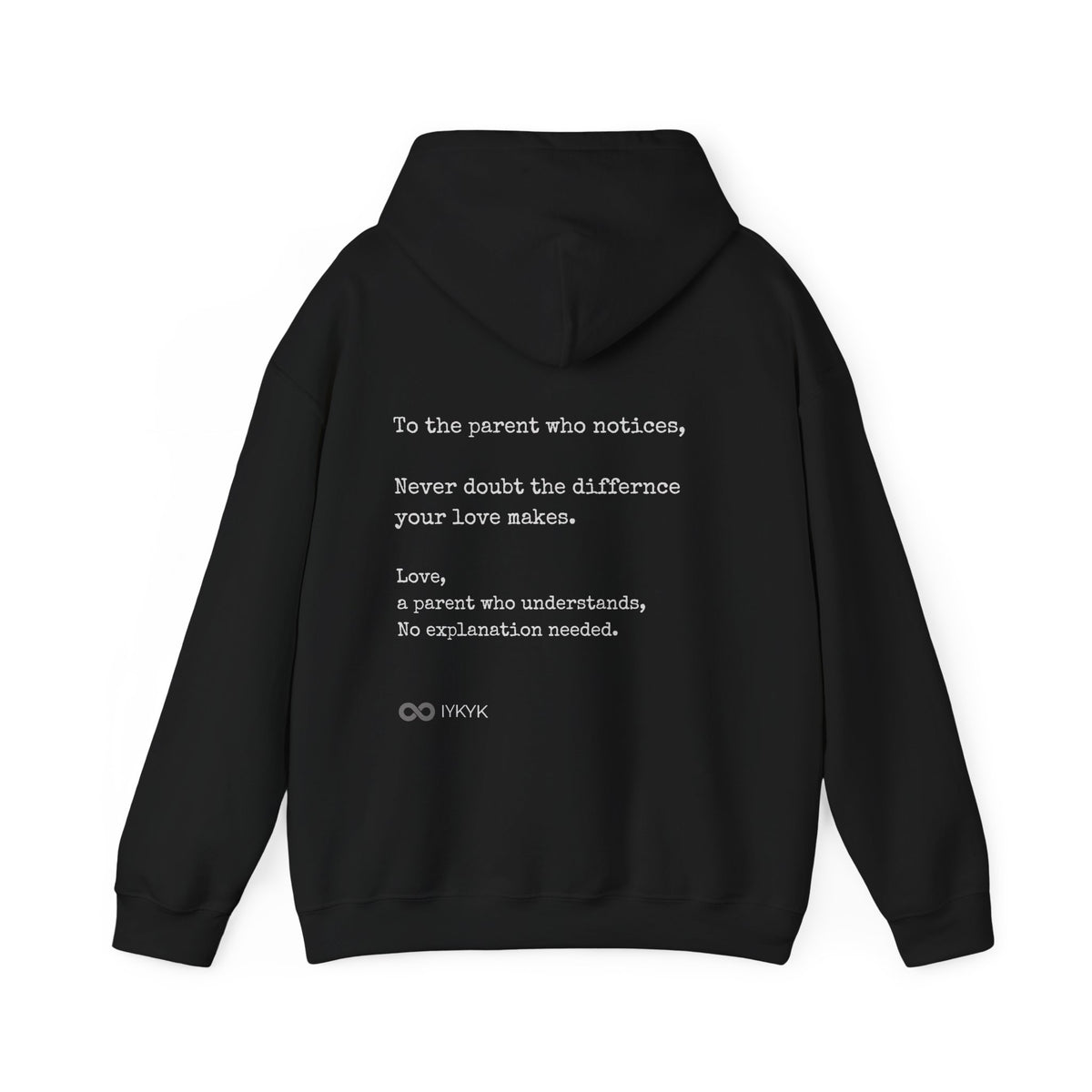 You Are Not Alone - Augility Collective Hoodie - Black