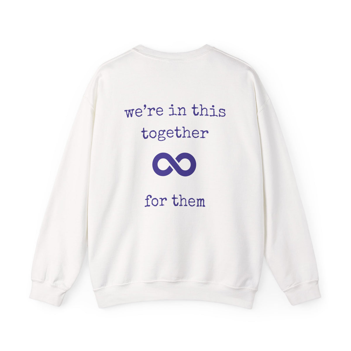 You are not alone - Augility Collective Sweatshirt - Special Edition - White & Purple
