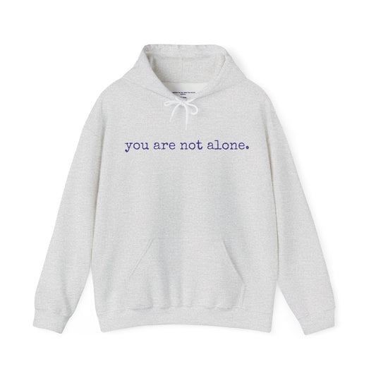 You are not alone - Augility Collective Hoodie - Special Edition White & Purple