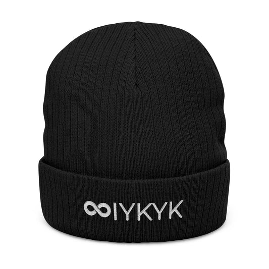 IYKYK - Augility Beanie hat - Black & Navy