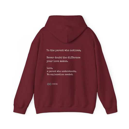 You Are Not Alone - Augility Collective Hoodie - Burgundy