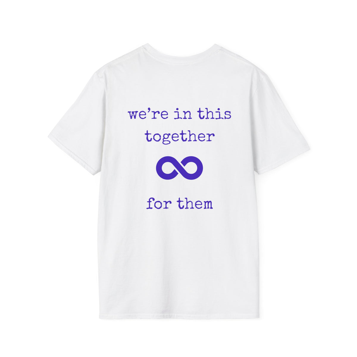 You are no alone - Augility Collective T-shirt - Special Edition White & Purple