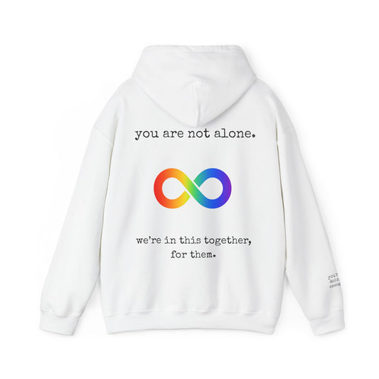 Augility Collective Hoodie - Special Edition White and Rainbow