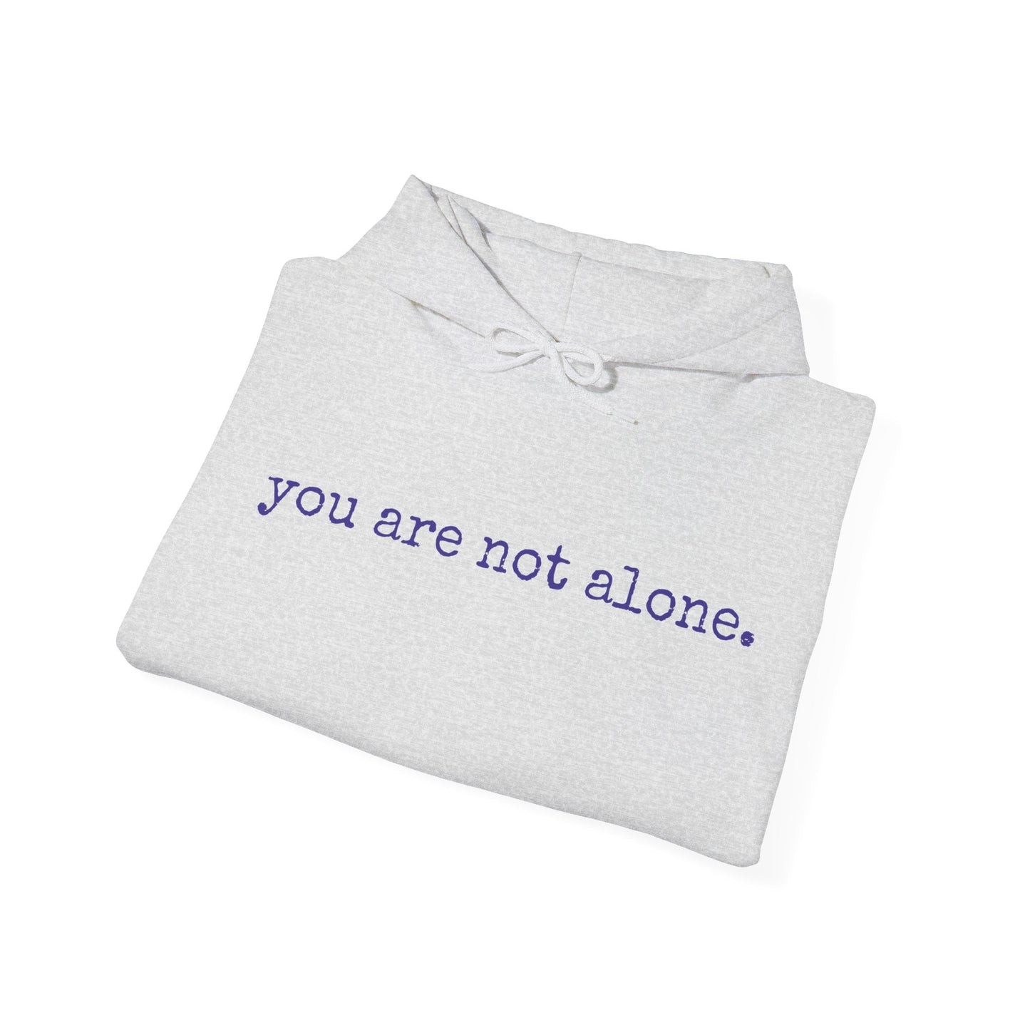 You are not alone - Augility Collective Hoodie - Special Edition White & Purple