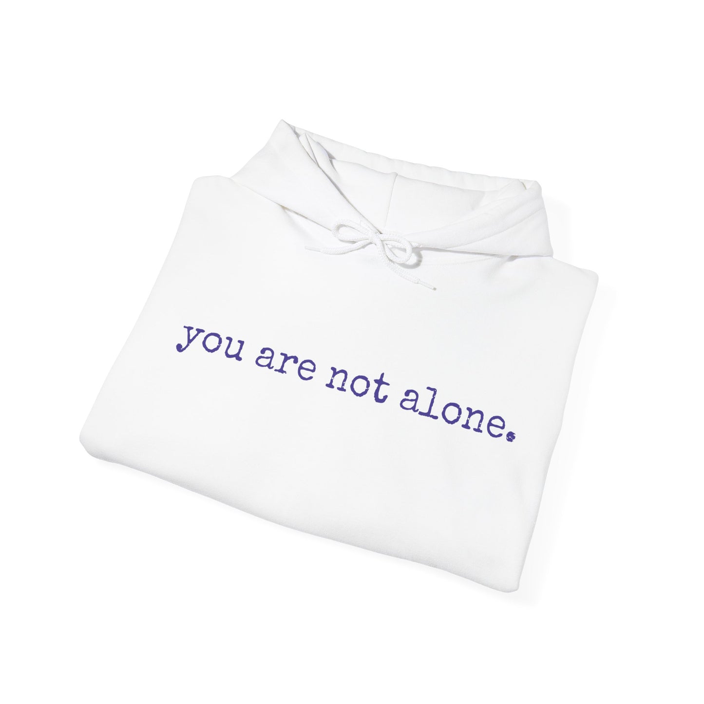You are not alone - Augility Collective Hoodie - Special Edition White & Purple