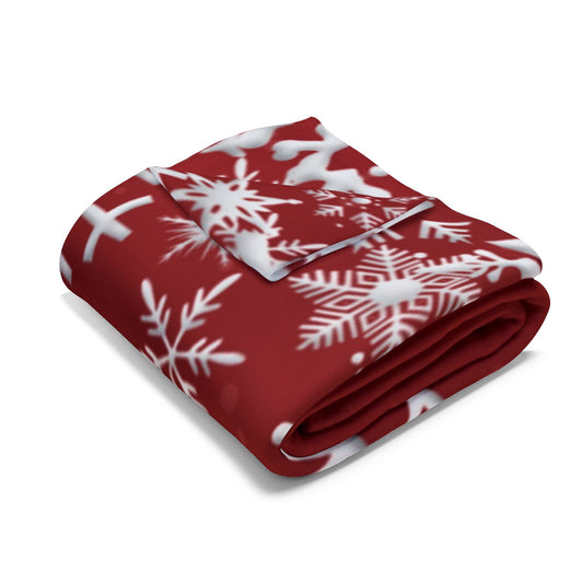 Calm Christmas Fleece Blanket, Cozy Throw for Home Decor, Inspirational Gift Because calm is the most magical gift of all...