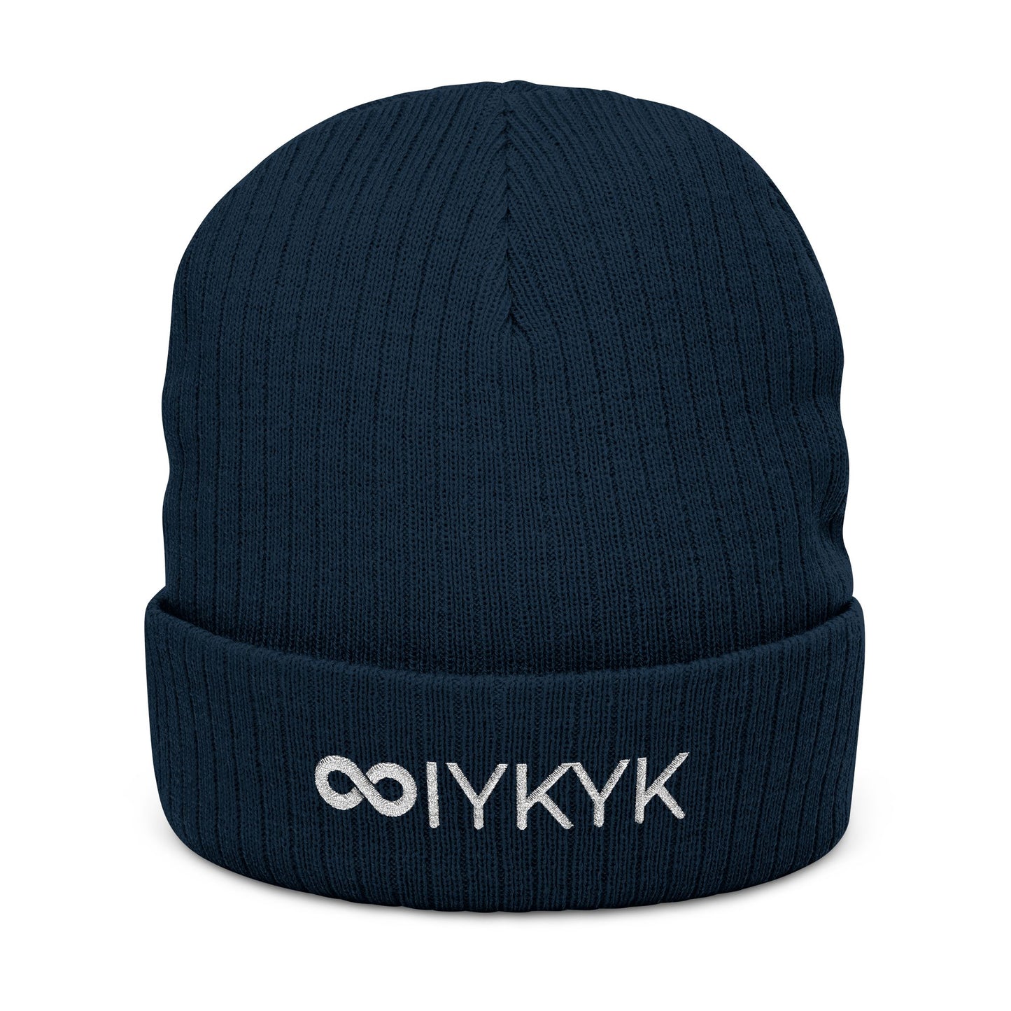 IYKYK - Augility Beanie hat - Black & Navy