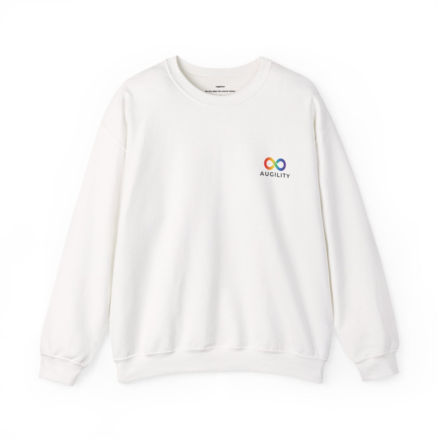 You are not alone - Augility Collective Sweatshirt - Special Edition - White & Rainbow