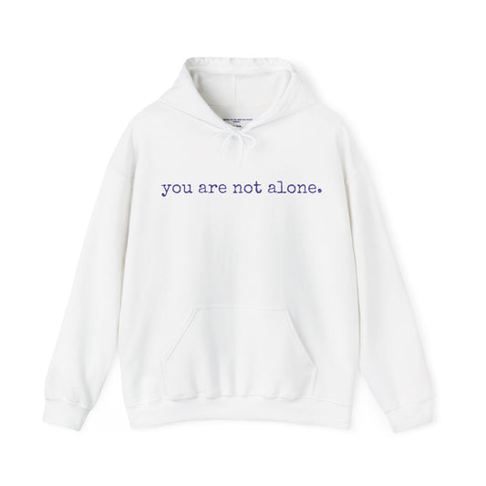 You are not alone - Augility Collective Hoodie - Special Edition White & Purple