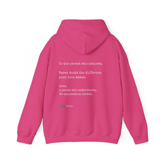 You Are Not Alone - Augility Collective Hoodie - Bright Pink