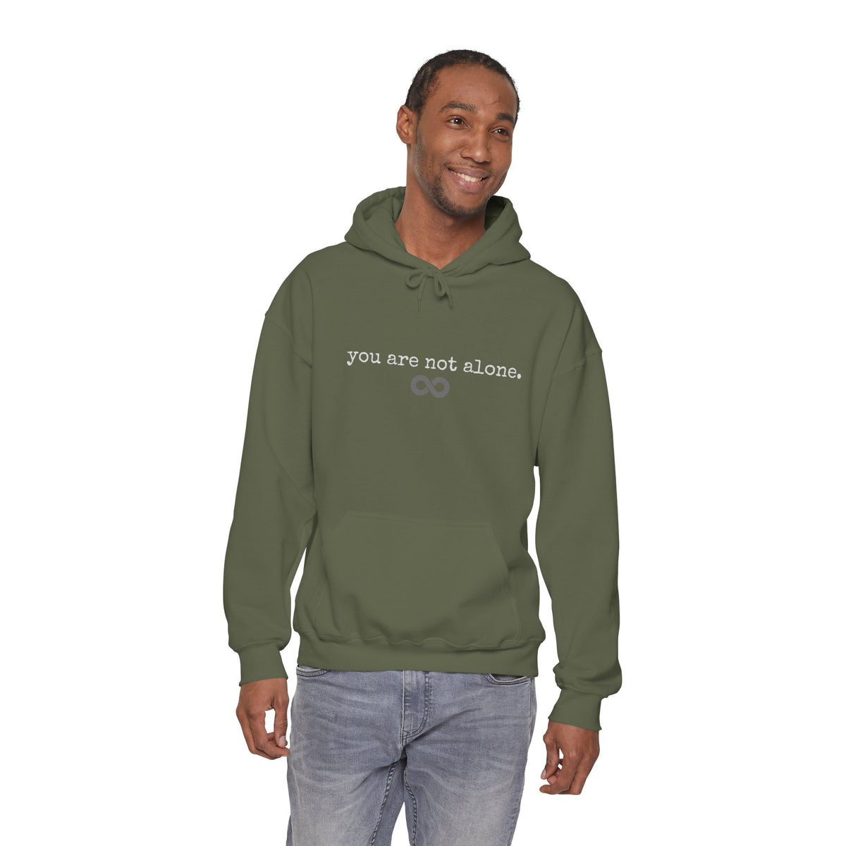 You Are Not Alone - Augility Collective Hoodie - Green