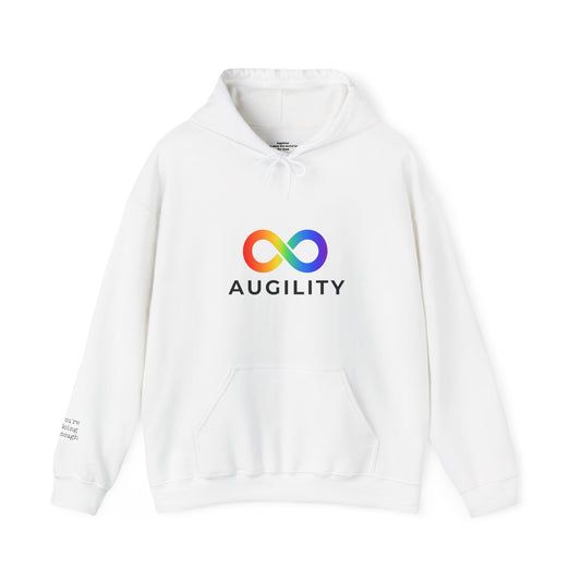 Augility Collective Hoodie - Special Edition White and Rainbow