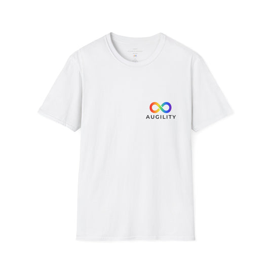 Augility Collective T-shirt - Special Edition White & Rainbow