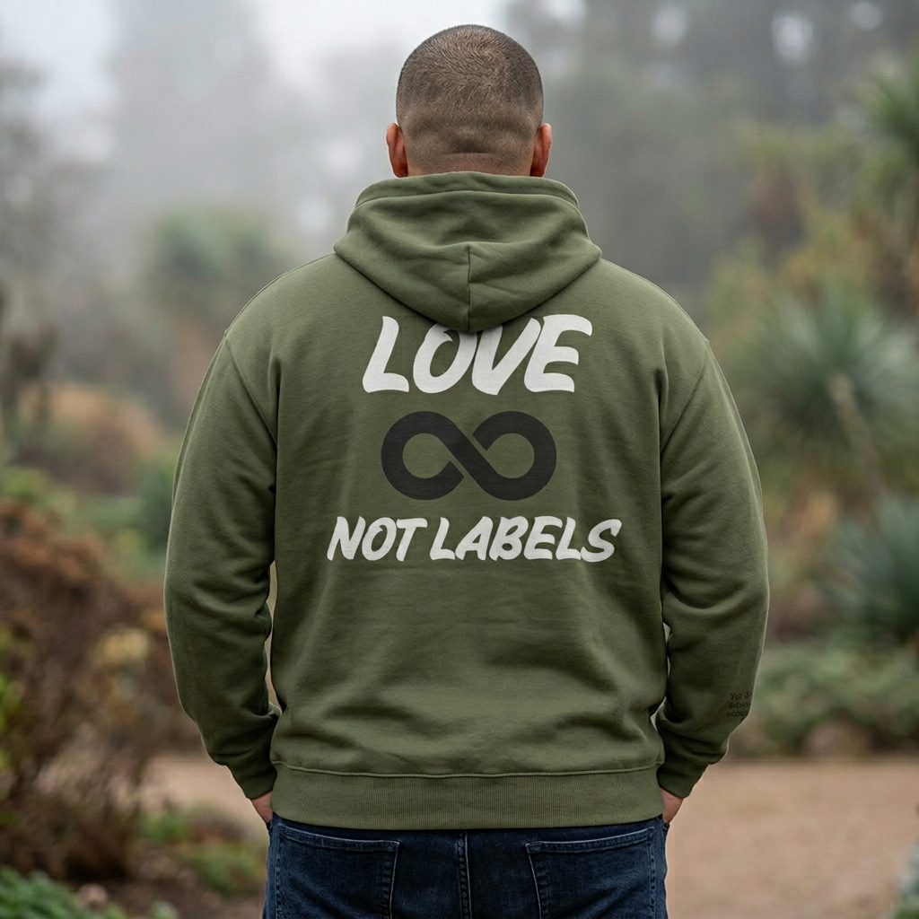 Love, Not Labels - Augility Collective Hoodie