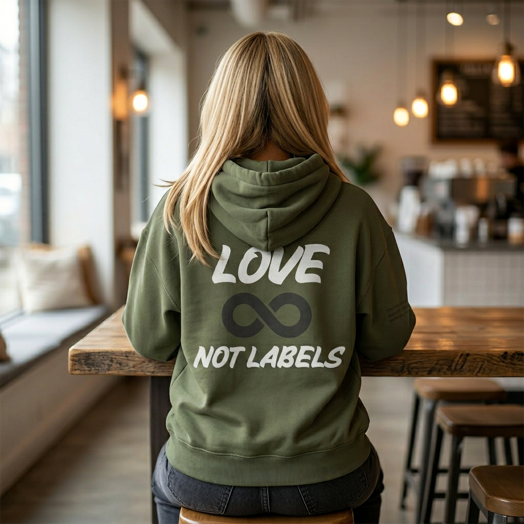 Love, Not Labels - Augility Collective Hoodie