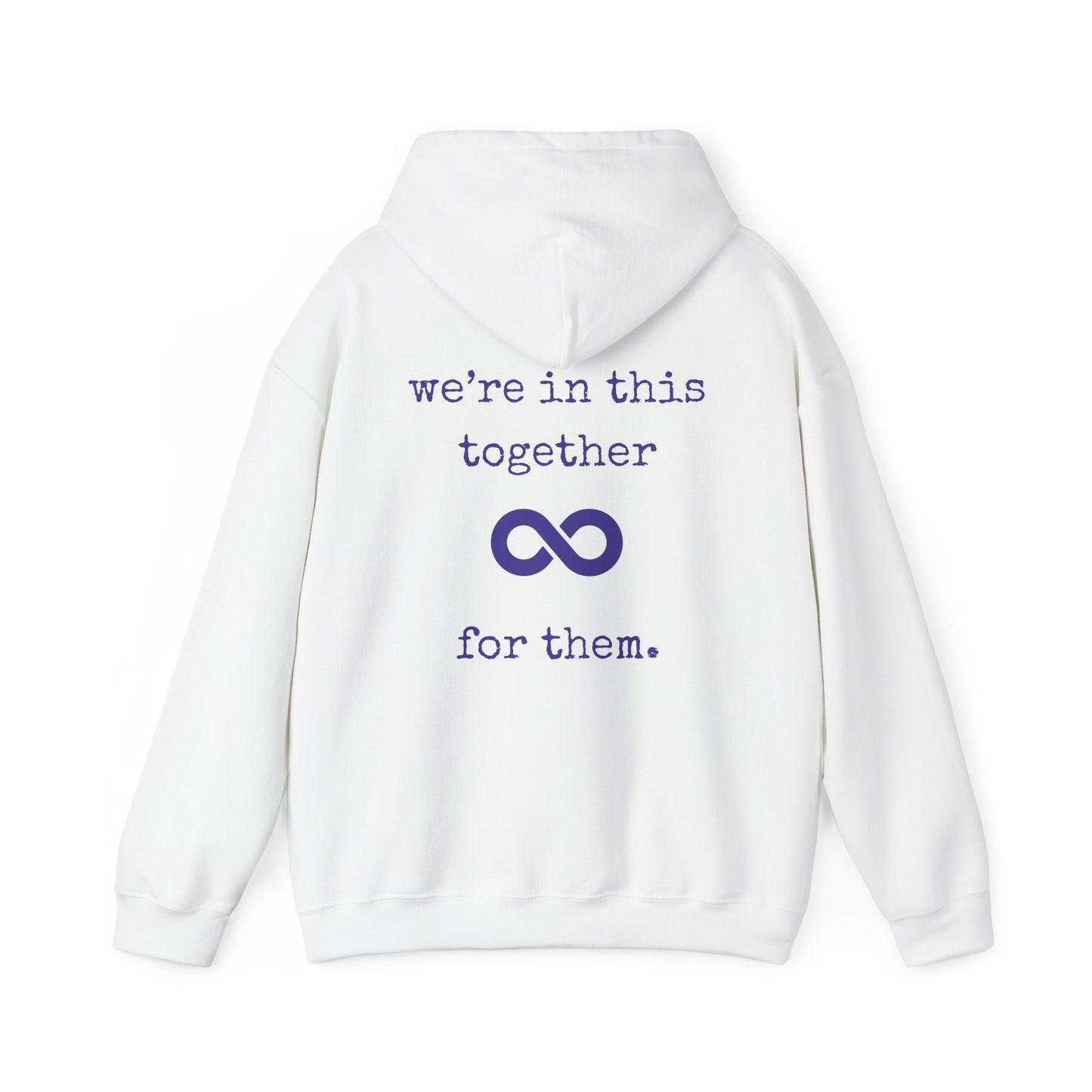 You are not alone - Augility Collective Hoodie - Special Edition White & Purple