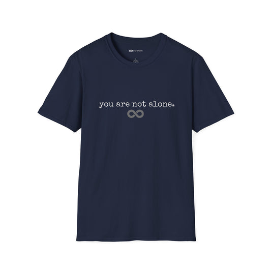 You are not alone - Navy - Augility Collective T-shirt