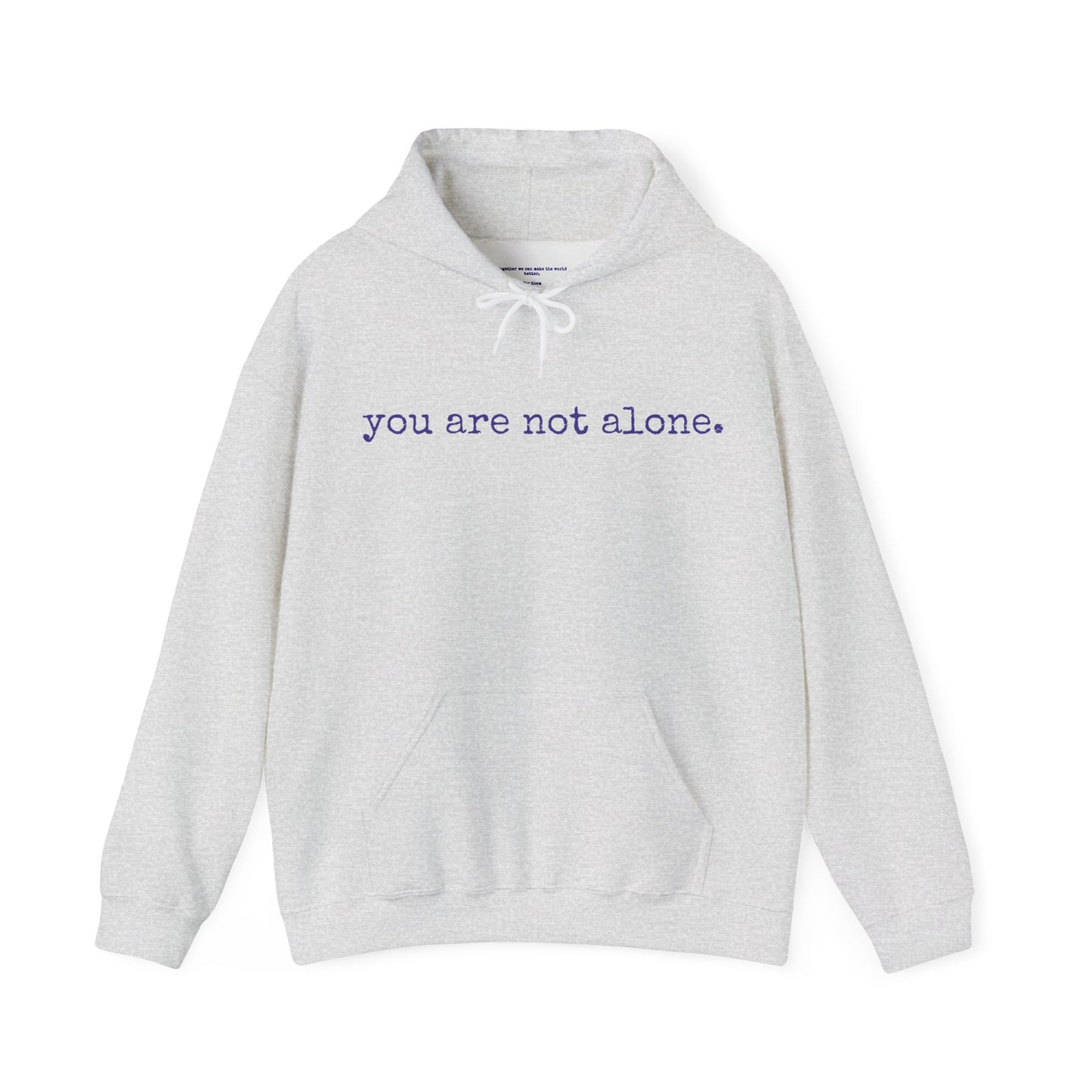 You are not alone - Augility Collective Hoodie - Special Edition White & Purple