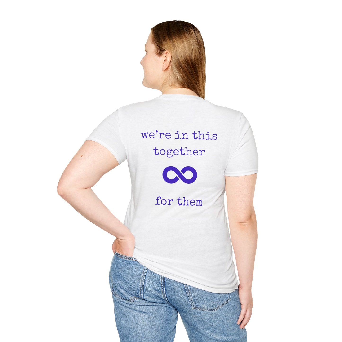 You are no alone - Augility Collective T-shirt - Special Edition White & Purple