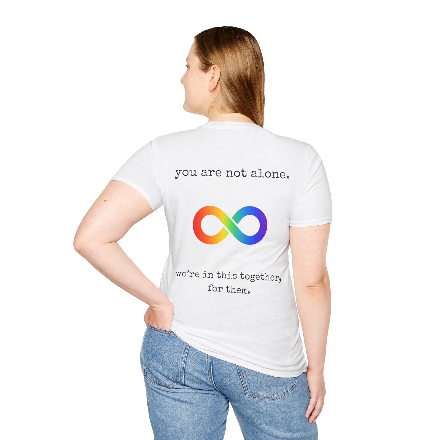 Augility Collective T-shirt - Special Edition White & Rainbow