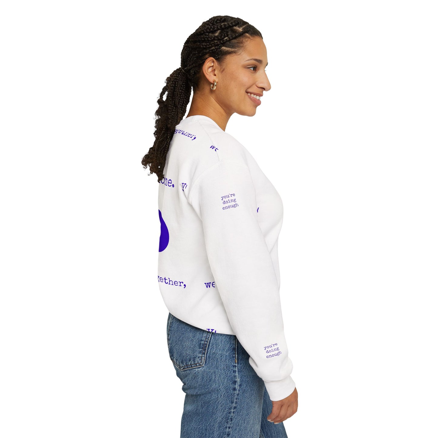 Augility Collective Sweatshirt - Special Edition - White & Purple