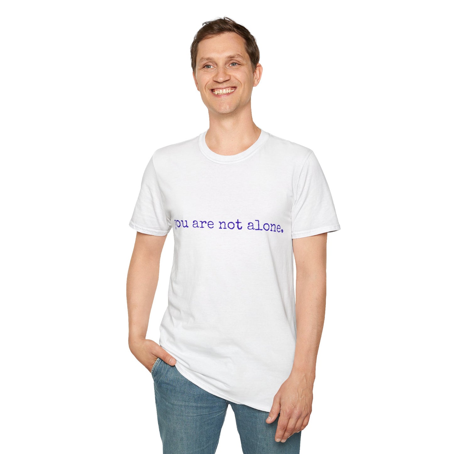 You are no alone - Augility Collective T-shirt - Special Edition White & Purple