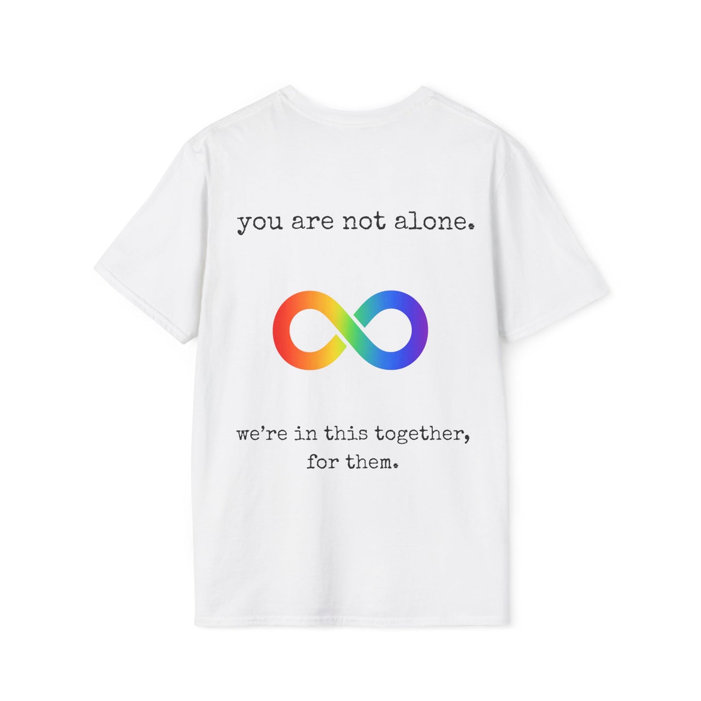 Augility Collective T-shirt - Special Edition White & Rainbow