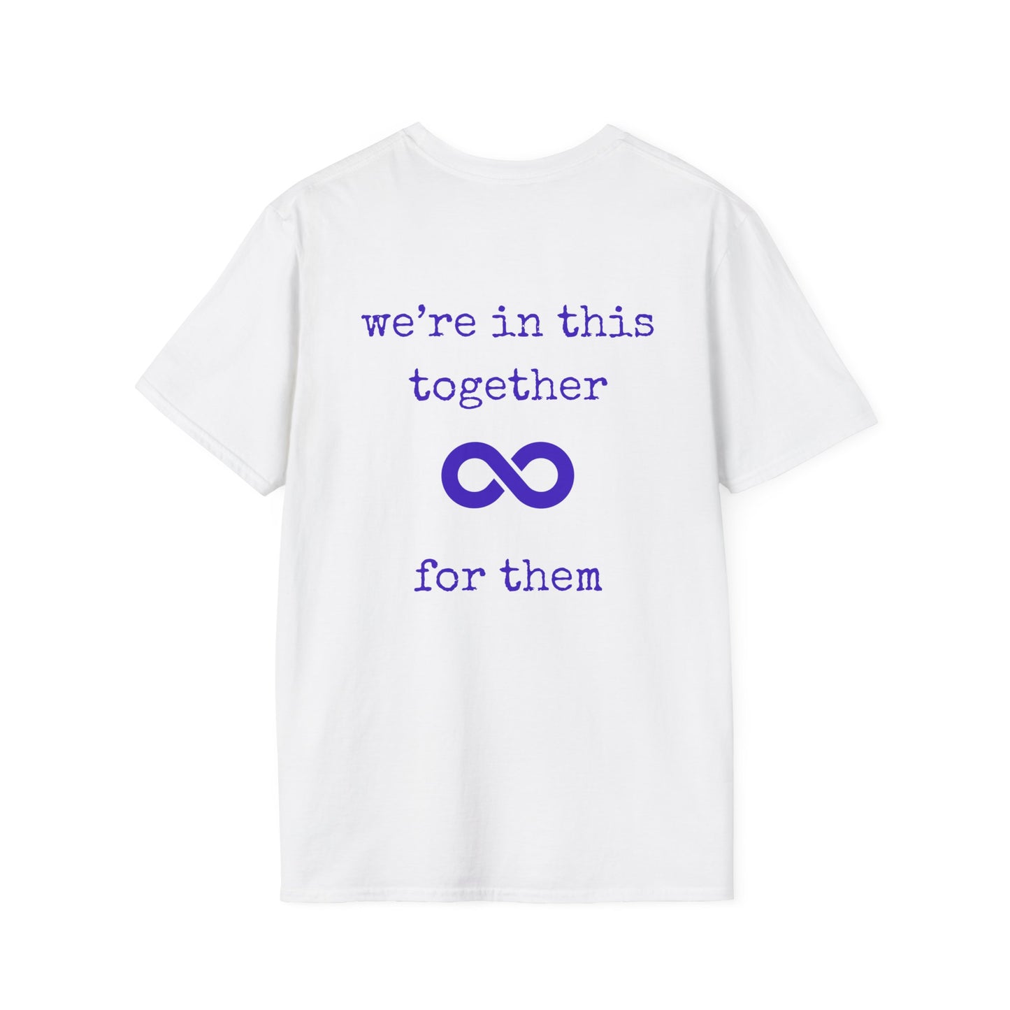 You are no alone - Augility Collective T-shirt - Special Edition White & Purple