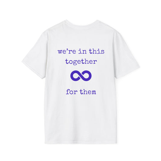 You are no alone - Augility Collective T-shirt - Special Edition White & Purple