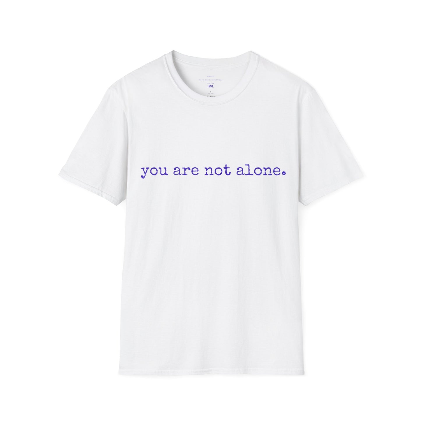 You are no alone - Augility Collective T-shirt - Special Edition White & Purple