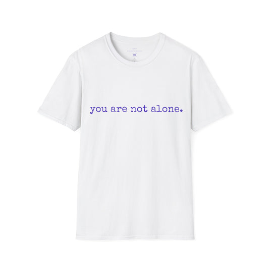 You are no alone - Augility Collective T-shirt - Special Edition White & Purple