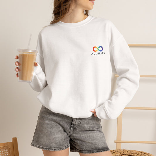 You are not alone - Augility Collective Sweatshirt - Special Edition - White & Rainbow
