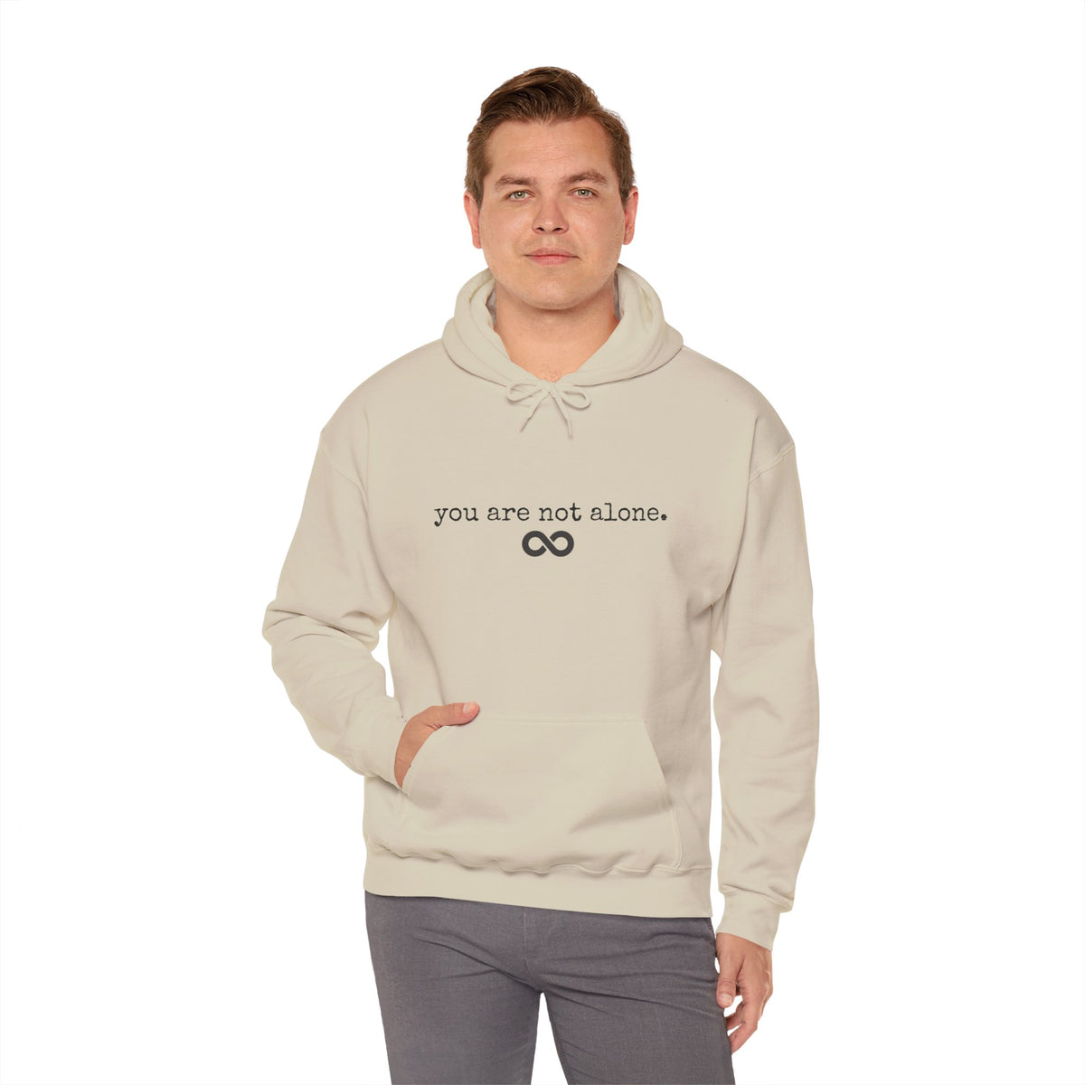 You Are Not Alone - Augility Collective Hoodie - Sand