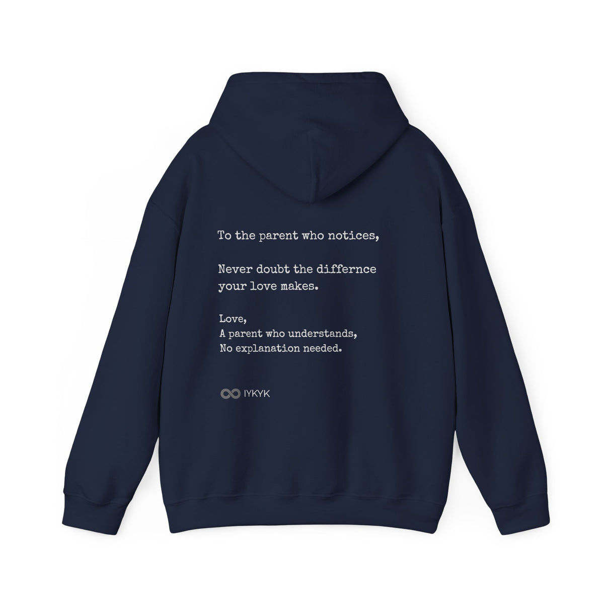 You are NOT alone - Navy - Augility Collective Hoodie