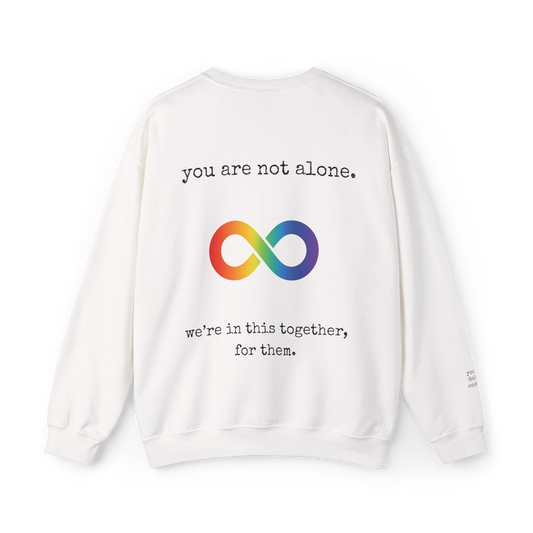 Augility Collective Sweatshirt - Special Edition - White & Rainbow