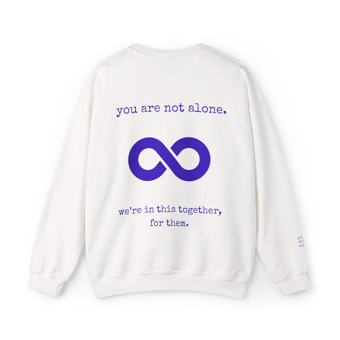 Augility Collective Sweatshirt - Special Edition - White & Purple